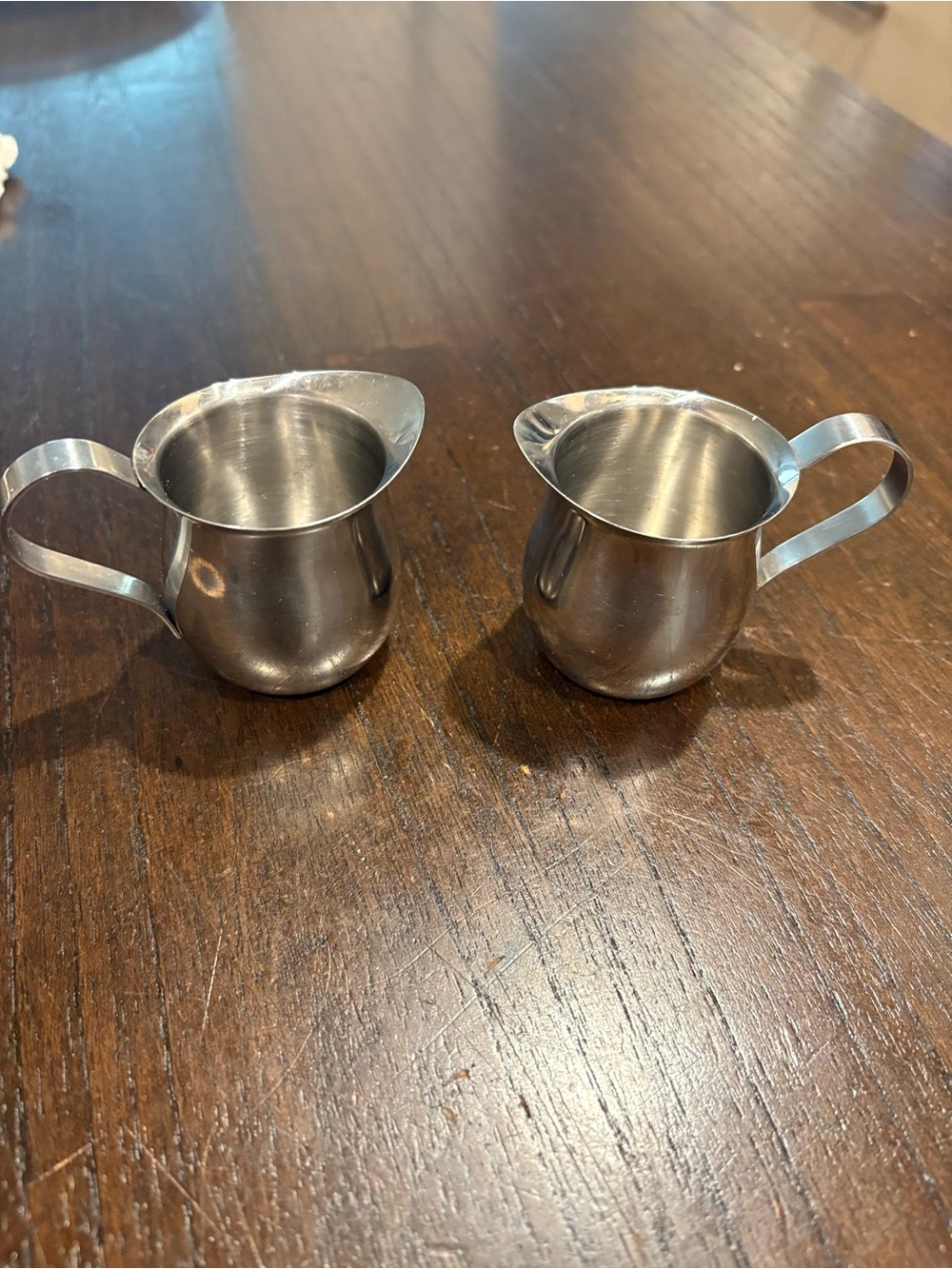 Sur La Table Stainless Steel Creamer Pitcher Pair - Silver Finish